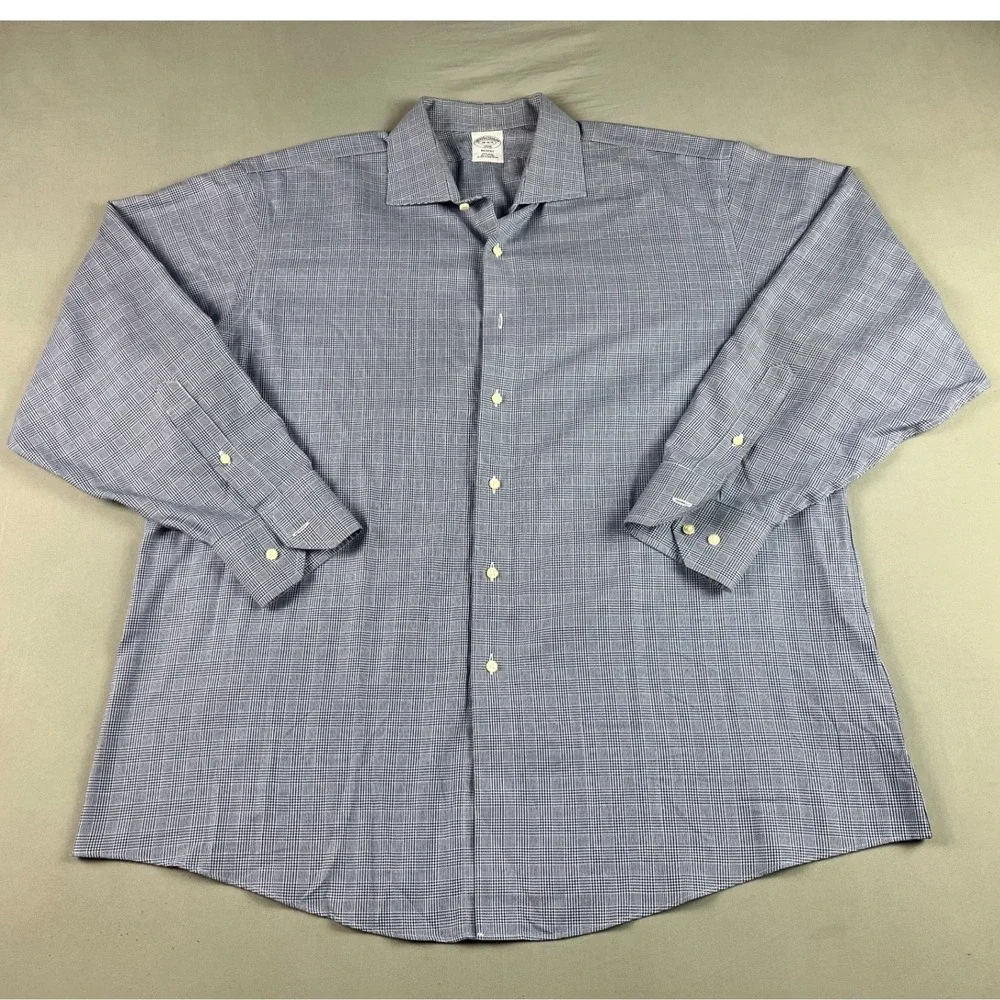 Brooks Brothers 1818 Regent Fit Non-Iron Dress Shirt 18 4/5 Supima Cotton 2 Pack